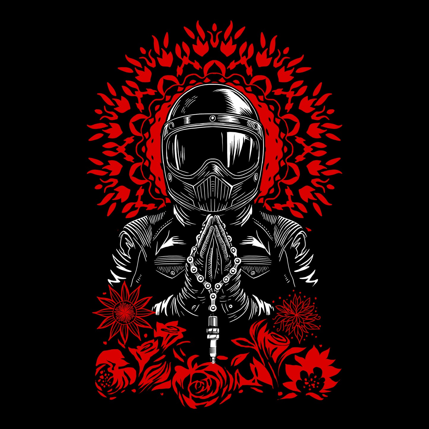 Floral Biker Tee